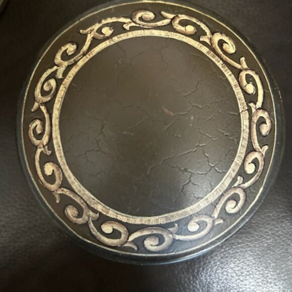 Antique Large Toleware Chinoiserie Tea Caddy Canton n°3 Iron Tea Box - Picture 16 of 16